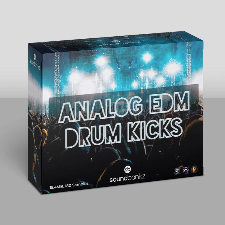 "analog edm drum kicks'