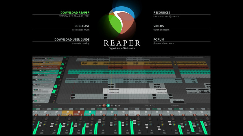 "reaper audio daw program"